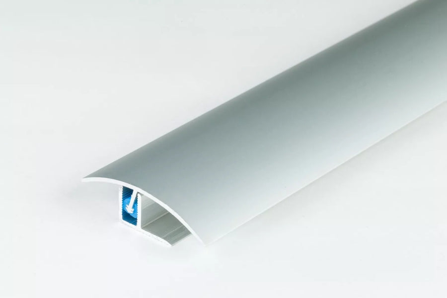 Aluminium door threshold strip 50mm x 900mm silver anodised
