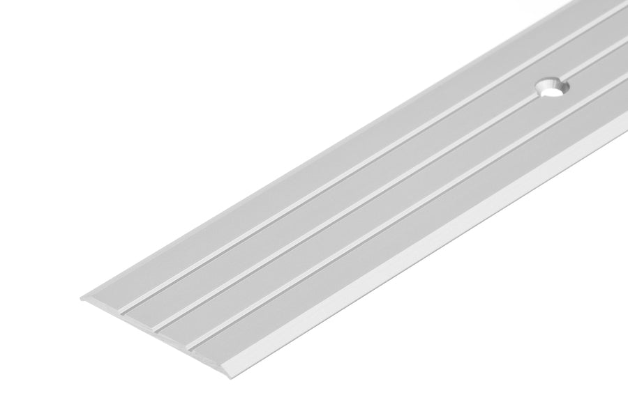 Aluminium door threshold strip 40mm x 1m  silver anodised