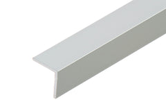 anodised aluminium extruded angle silver finish profile