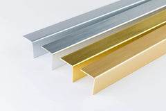 PVC Corner Angle Trim Profiles – Gold, Silver 1m & 2.48m
