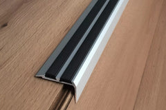aluminium stair edge trim 35×19 rubber insert