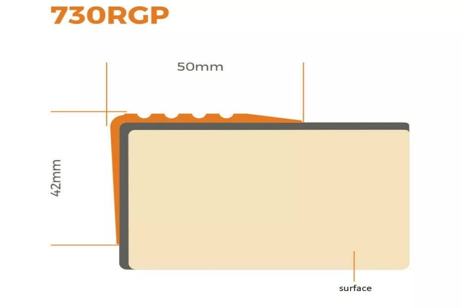 bullnose PVC stair edging 1.18 m length