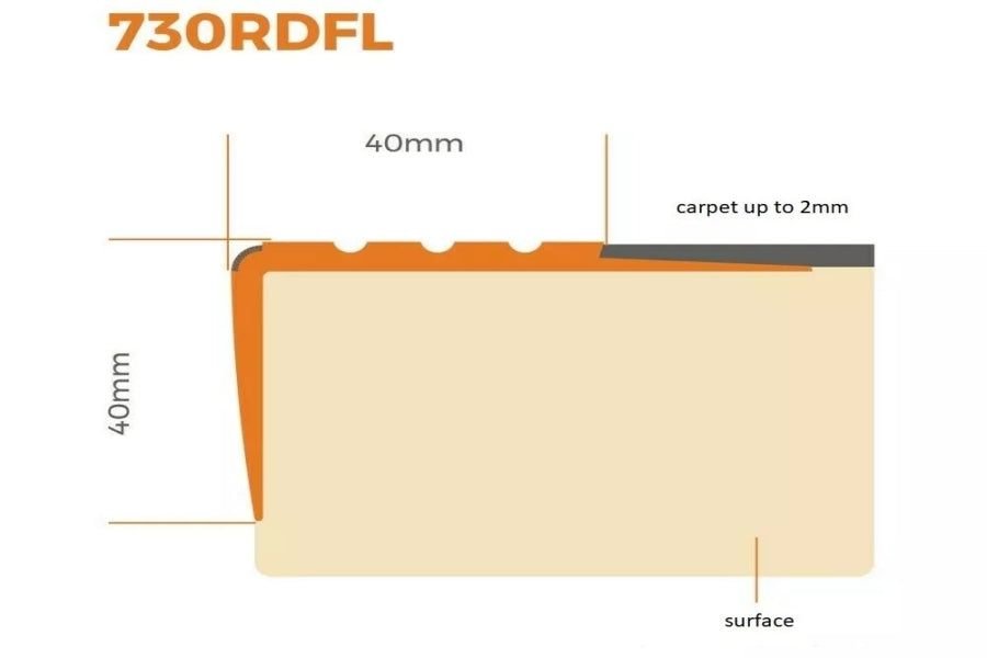PVC stair edging glow in the dark strip 1.18 m