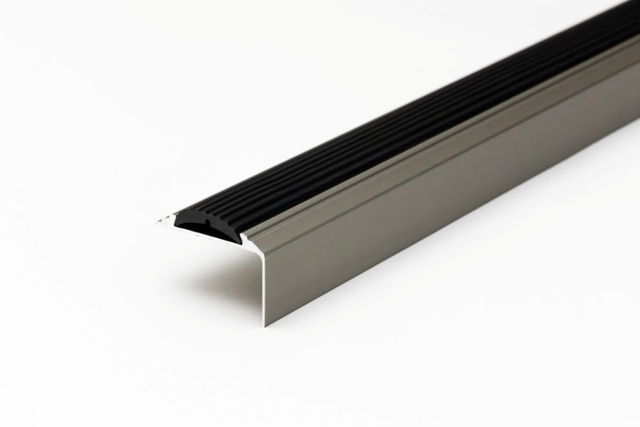 46x30 mm stair edge protection aluminium silver finish