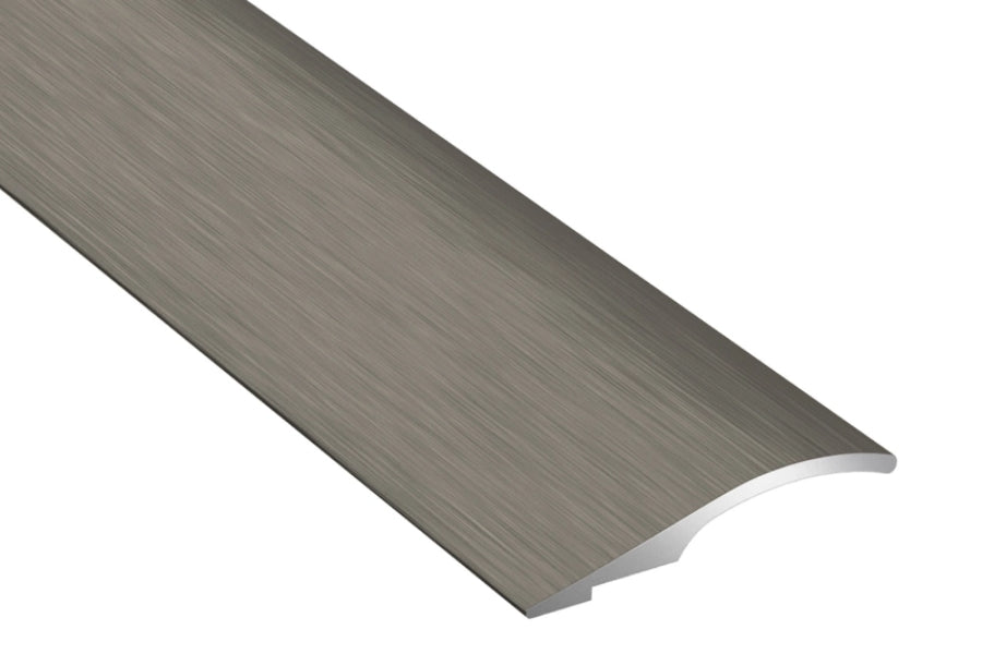 Aluminium door threshold ramp strip 26mm brushed titanium 0.93 metre