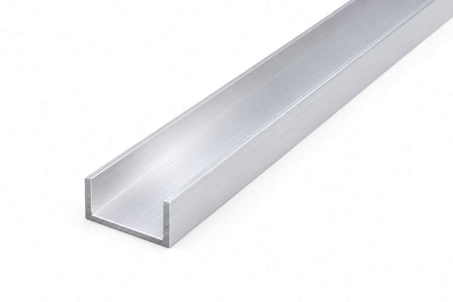 natural aluminium u moulding for DIY project