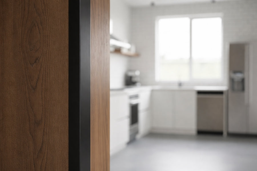 PVC angle edge protector black 1 metre