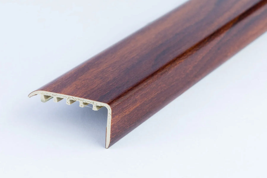 wood grain uPVC step edge profile UK stock