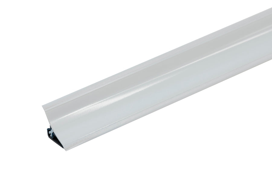 PVC splashback edging profile 33mm width white