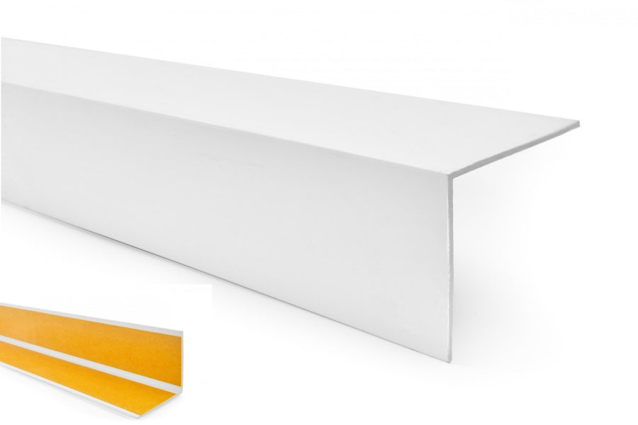 Self adhesive PVC angle trim 1m profile